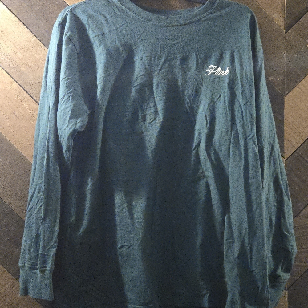 PINK Victoria's Secret Teal Long Sleeve Tee